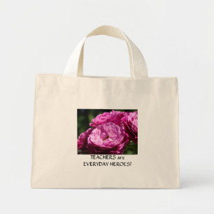 TEACHERS GIFTS Roses Tote Bag Canvas Rose Flower