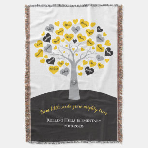 TEACHERS GRADUATION CLASS STUDENT GIFT Memory Throw Blanket
