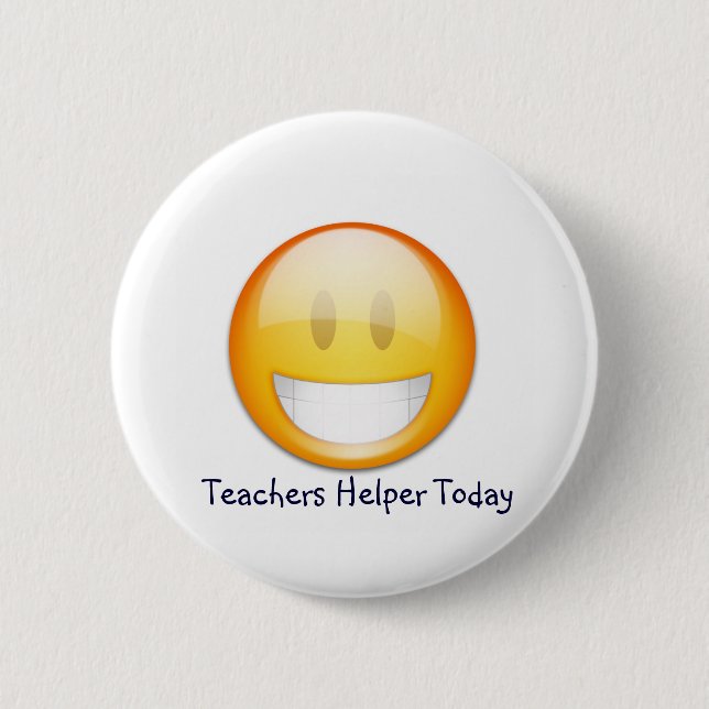 Teachers Helper! 6 Cm Round Badge (Front)