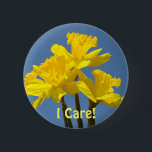 Teachers I Care! button Yellow Daffodil Flowers<br><div class="desc">I Care! buttons Teachers Schools Parents YELLOW DAFFODILS Buttons, DAFFODIL FLOWERS button, Spring Flowers, Buttons, Button. Bookmark this site for great gift ideas all year! GETTING A GIFT? COMBINE several products. Calendars, Greeting Cards, Stamps, Postage Stamps, custom Invitations, custom colour envelops, Postcards, Tote Bags, Aprons, Mugs, Mousepads, Keychains, Stickers, Invitations,...</div>