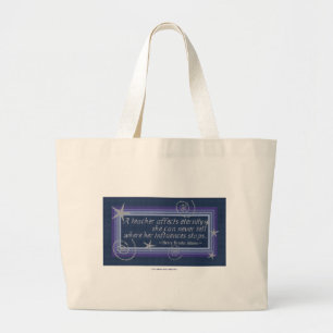 TEACHER'S INFLUENCE LARGE TOTE BAG
