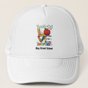 Teacher's Inspire Baseball Hat - School Name