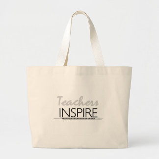 Teachers Inspire Large Tote Bag