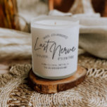 Teacher's Last Nerve Candle Label<br><div class="desc">Our "Teacher's Last Nerve" candle sticker is the perfect and humourous way to say thanks to that special teacher in your life. Easy to add to any candle. Add to the front or to the lid. This is great for a Christmas Teacher Gift, Teacher Appreciation Gift or an End of...</div>