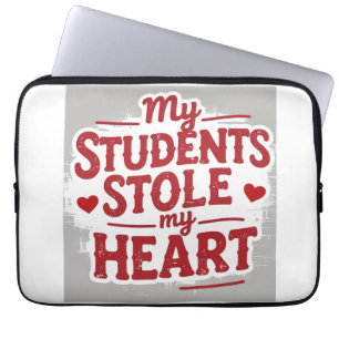 Teachers love students laptop sleeve