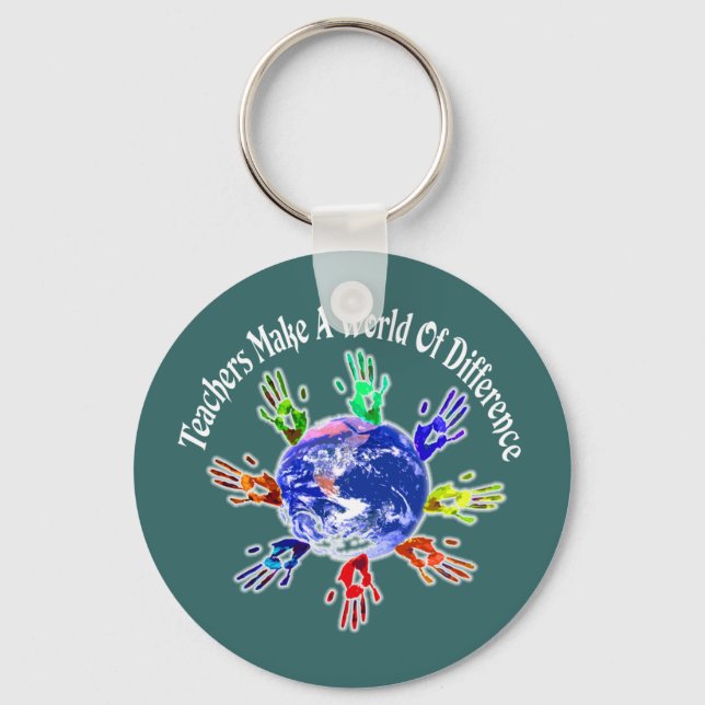 Teachers Make a World Keychain (Front)