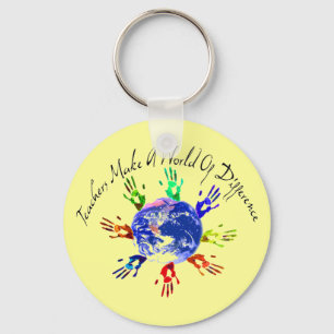 Teachers Make a World Keychain