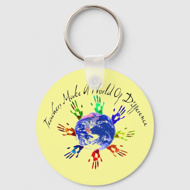 Teachers Make a World Keychain (Front)