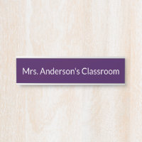 Teacher's Name  Purple and White Classroom