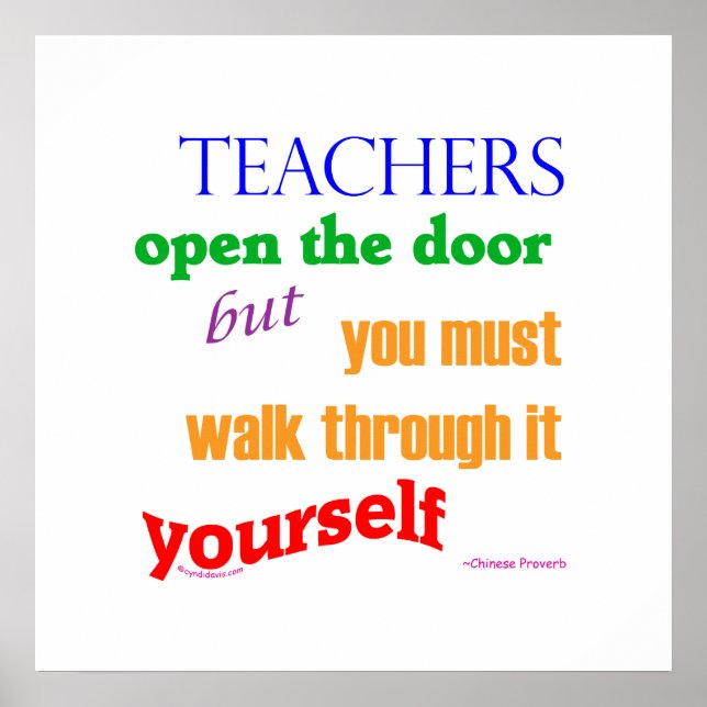 Teachers open the door... poster (Front)