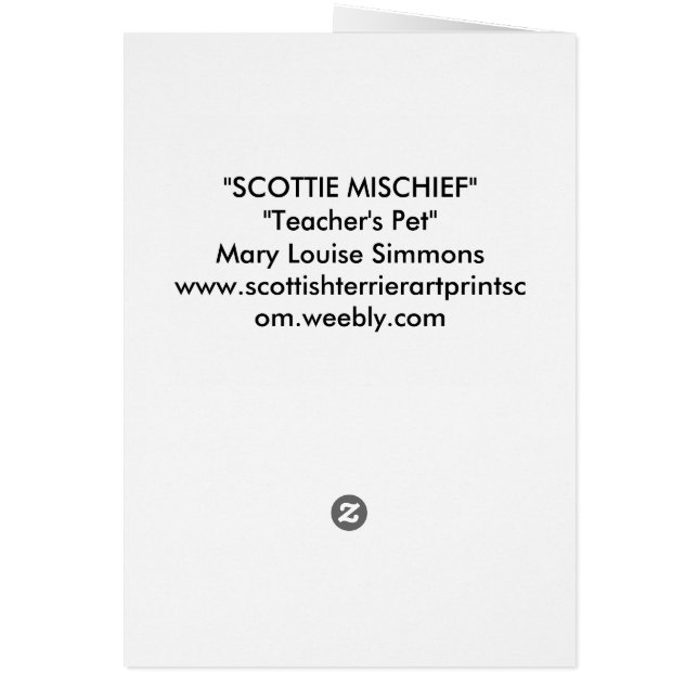 TEACHER'S PET (Back)