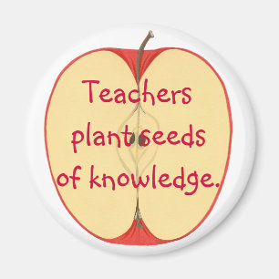 Teachers plant seeds of knowledge, apple magnets