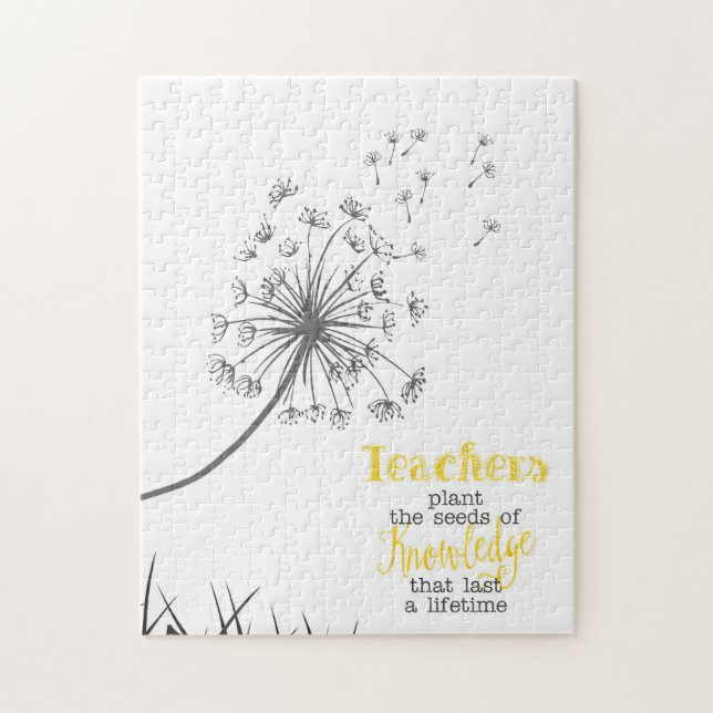 Teachers Plant The Seeds Of Knowledge Jigsaw Puzzle (Vertical)