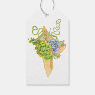 Teachers Plant the Seeds Succulent Lantern  Gift Tags