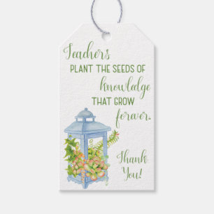 Teachers Plant the Seeds Succulent Lantern Gift Tags