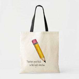 Teachers Point Kids Pencil School Teacher Tote Bag