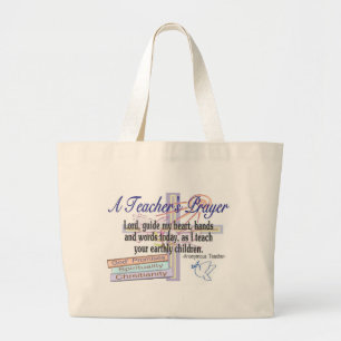 Teacher's Prayer Gifts---Unique Teacher Large Tote Bag