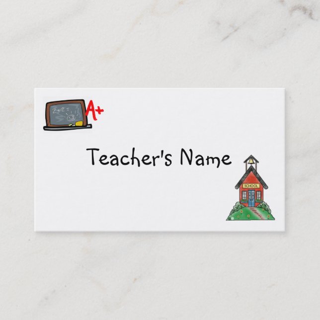 Teachers Profile Card Template (Front)