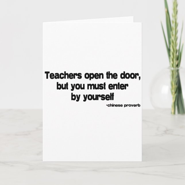 Teachers quote card (Front)