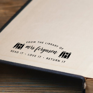Teachers Read It Love It Return It Personalised Self-inking Stamp