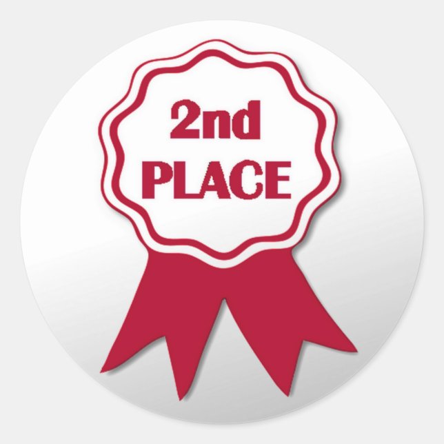 Teacher's Red Ribbon Award Stickers (Front)