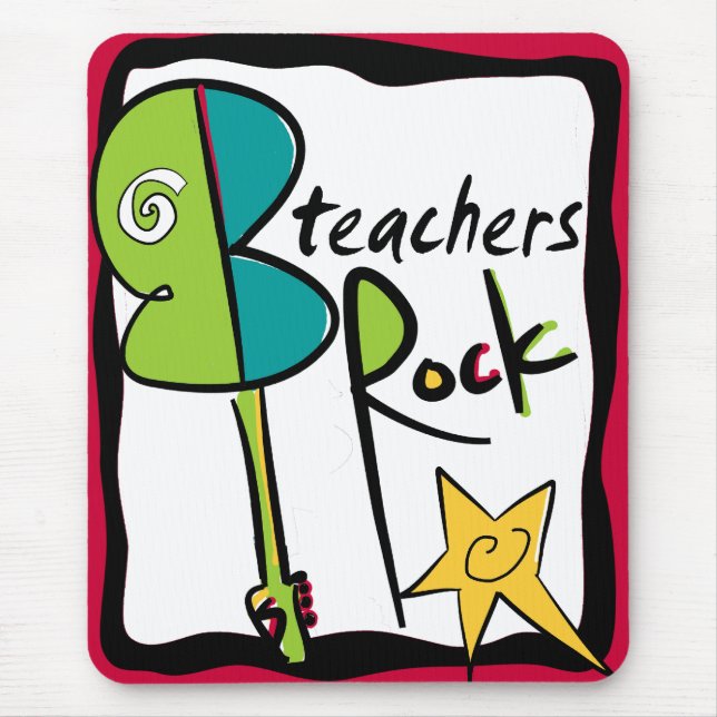 Teachers Rock Mousepad (Front)