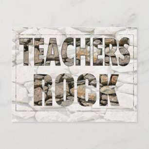 Teachers Rock Postcard