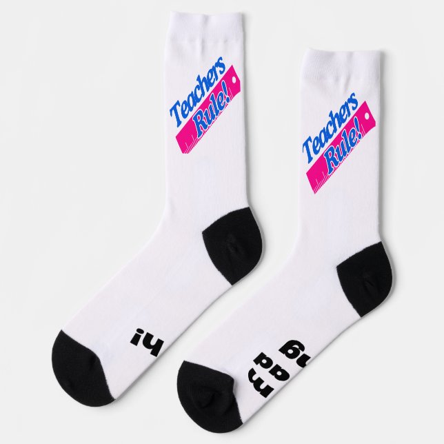 Teachers Rule /I'm Grading socks (Left)