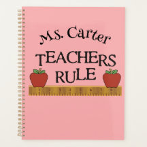 Teachers Rule Personalised Monthly/Weekly Planner