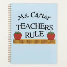 Teachers Rule Personalised Monthly/Weekly Planner