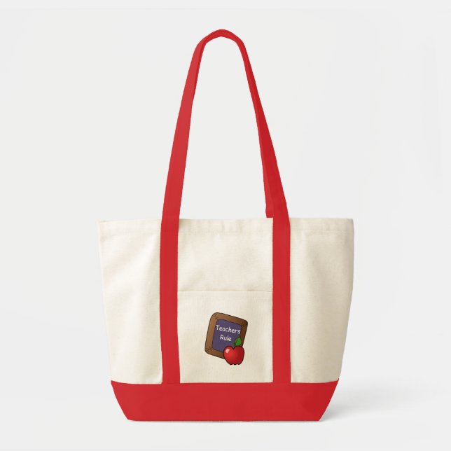 Teachers rule totebag tote bag (Front)