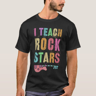 Teachers School Tribe I TEACH ROCKSTARS Educator E T-Shirt