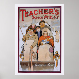 Teacher's Scotch Whisky Poster