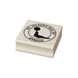 Teacher's Seal of Approval Rubber Stamp