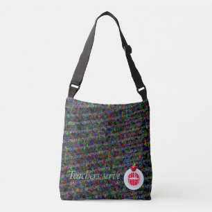 Teachers serve food for thought. crossbody bag