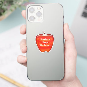 Teachers Shape The Future Red Apple