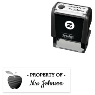 Teacher's Stamp Personalised   Property Of