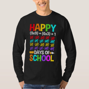 Teachers Students Happy 100 Days of School T-Shirt