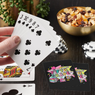 Teachers Students Retro 90s Back To School Playing Cards