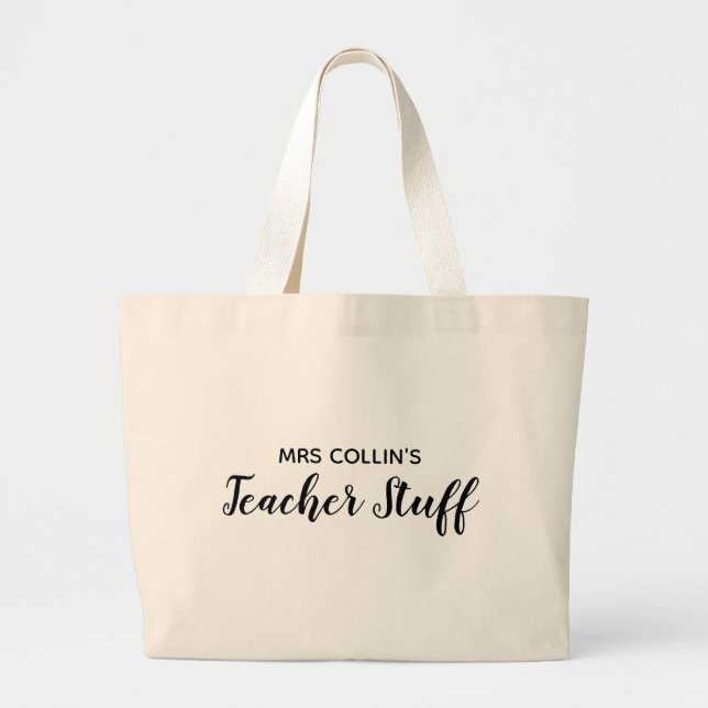 Teachers Stuff Tote Bag (Front)