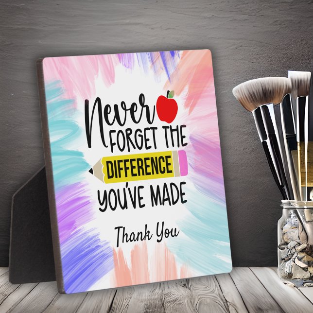 Teachers Thank You Plaque (Creator Uploaded)