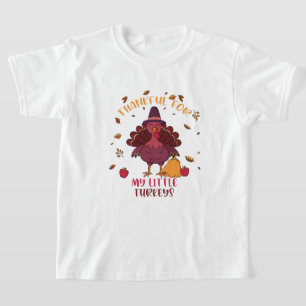 Teachers Thanksgiving Thankful For My little Turke T-Shirt