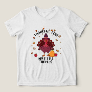 Teachers Thanksgiving Thankful For My little Turke Tri-Blend Shirt
