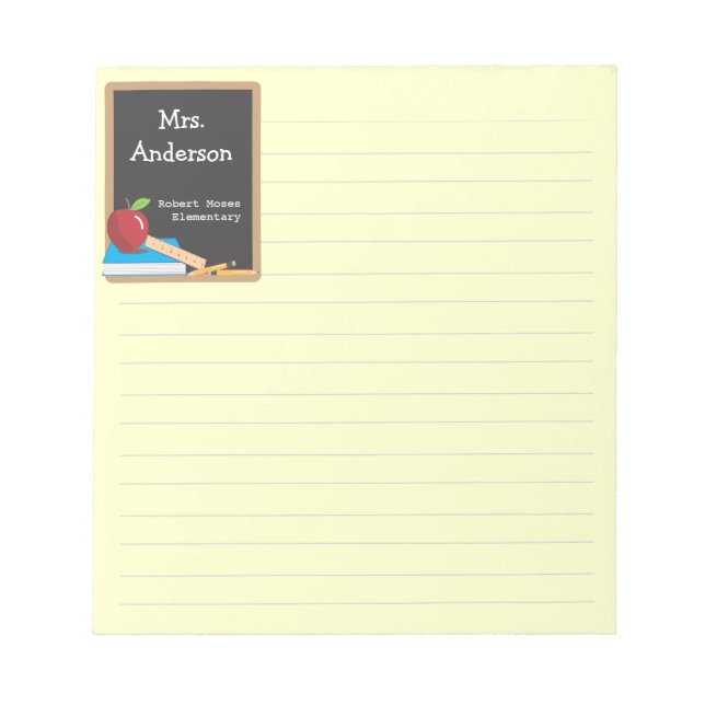 Teachers Tools Blackboard & Apple Notepad (Front)
