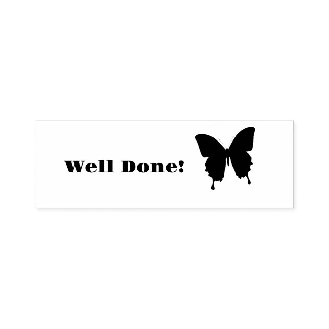 Teachers Well Done! Black  Self-inking Stamp (Design)