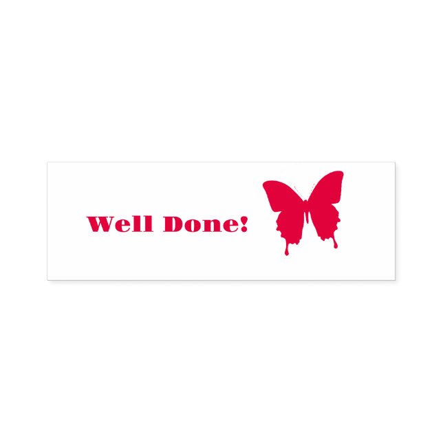 Teachers Well Done!  Red  Self-inking Stamp (Design)