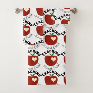 **TEACHER'S WORK IS AN ACT OF LOVE** TOWEL SET
