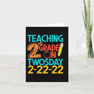 Teaching 2nd Grade On Twosday 100 Days February 22 Card
