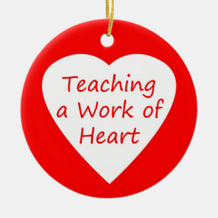 Teaching a Work of Heart Ceramic Tree Decoration