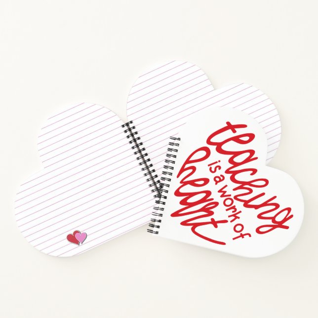 Teaching, a work of heart notebook (Inside)